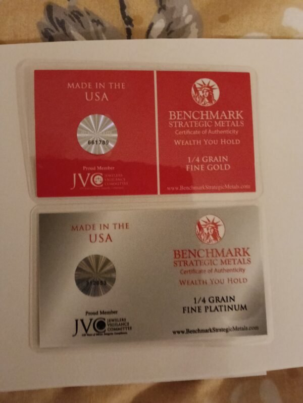 Refreshing Red in Gold and Platinum 2 x 0.017 grams of precious metals - Image 2
