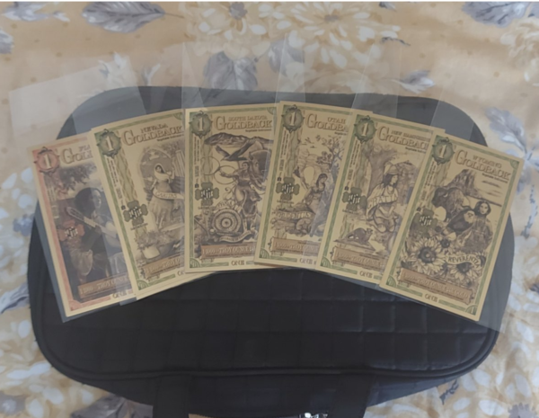 GOLDBACKS(Complete set of all 6,states)with superb artwork in 24k gold