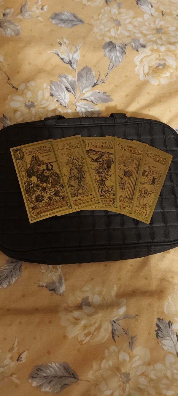 set of 5 x 1,Goldbacks of the original States