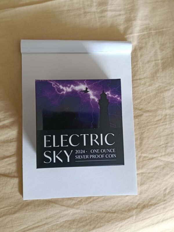 2024 Electric Sky Coloured 1oz Silver Bullion Proof - Image 4