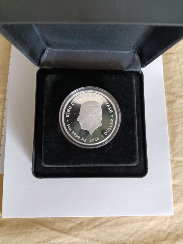 2024 Electric Sky Coloured 1oz Silver Bullion Proof - Image 3