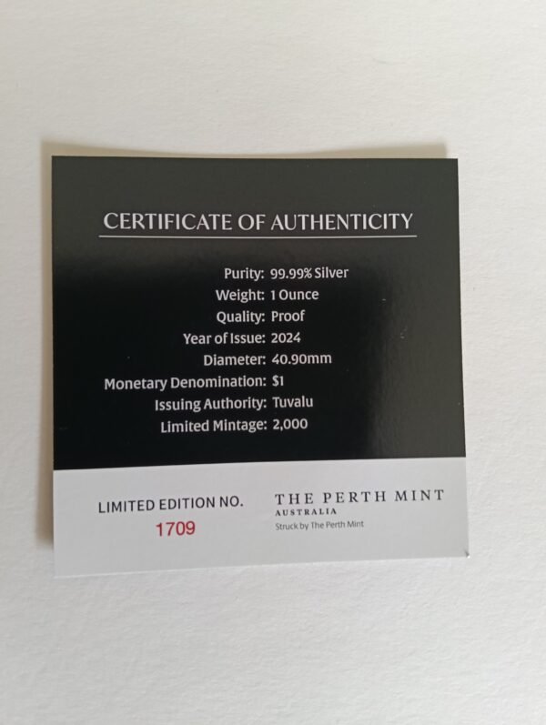 2024 Electric Sky Coloured 1oz Silver Bullion Proof - Image 5