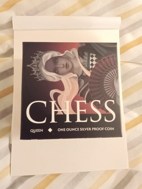 2025 Chess Queen Niue Black 1oz Silver Bullion Proof coin - Image 4