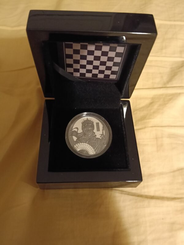 2025 Chess Queen Niue Black 1oz Silver Bullion Proof coin