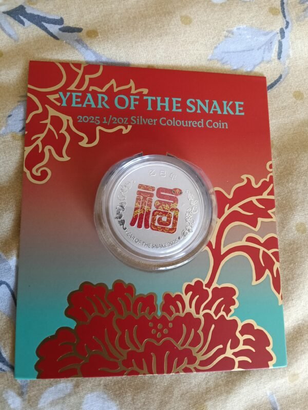2025 FU Prosperity Lunar Snake Coloured 1/2oz Silver Bullion Coin