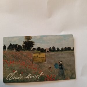 1/1000th oz, pure gold meets art The Poppy Field by Claude Monet