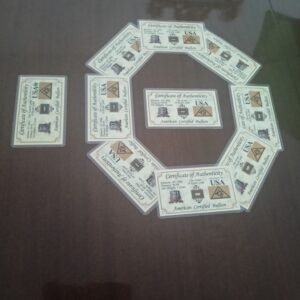 TEN 24K 0.017 GRAM GOLD BARS FROM USA MINT WITH C.O.A.