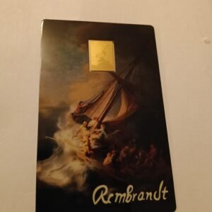 The Storm on the Sea of Galilee By Rembrandt 1/1000 Oz 999 Gold Coin Bar