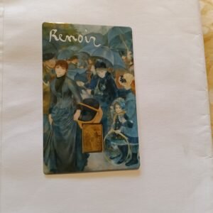 The umbrellas by Renoir 1/1000th OZ Gold masterpiece coin bar