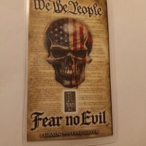 0.067 GRAMS SILVER BAR CARD  SEE NO EVIL