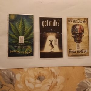 SET 3 0.067 SILVER BAR CARDS ON SALE