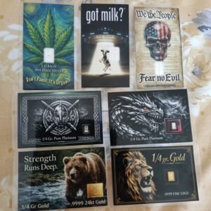 saleof the century 7 bars of gold silver platinum from USA mint discounted