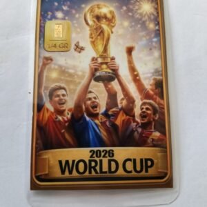 THE FIFA WORLD CUP COMMEMERATION 0.017 GRAM GOLD CARD
